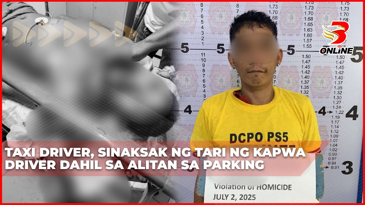 ⁣Taxi driver, sinaksak ng tari ng kapwa driver dahil sa alitan sa parking