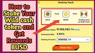How to Stake Wild Cash token and How to Unstake wild Cash screenshot 5
