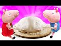 Пеппа и Джордж готовят праздничный пирог. Видео для детей про игрушки Свинка Пеппа на русском