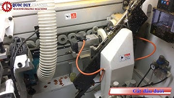 Máy dán cạnh tự động 7 chức năng SM-450 I Máy dán chỉ PVC tự động