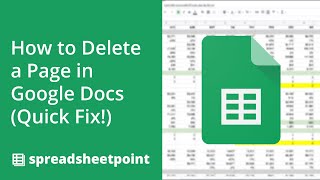 How to Delete a Page in Google Docs (Quick Fix!)