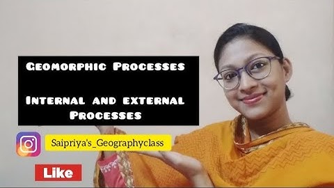 GEOMORPHIC PROCESSES||Geomorphology||Terrestrial processes(INTERNAL and EXTERNAL Processes)