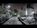 [4K] Tokyo Snow Walk - After Dark Backstreets On the Day of a Historic Snowfall