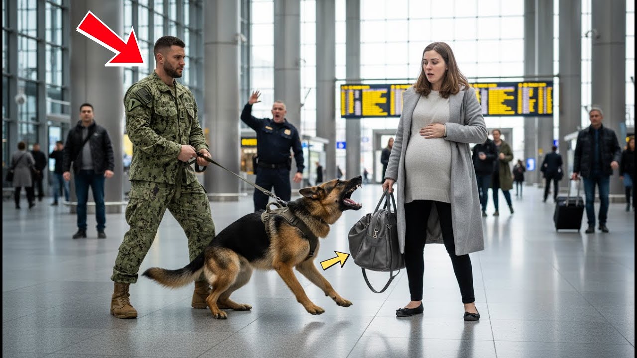 Navy SEAL Rescue Dog Story – His K9 Barked at a Pregnant Woman’s Bag in a Winter Station