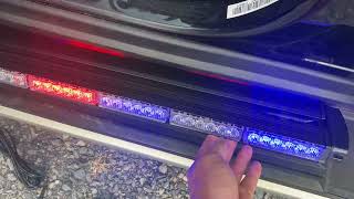 FREE SHIPPING - NEW 28.4" Red Blue LED Roof Light Bar, 80 LED, Magnetic Mount, 26 Flash Patterns