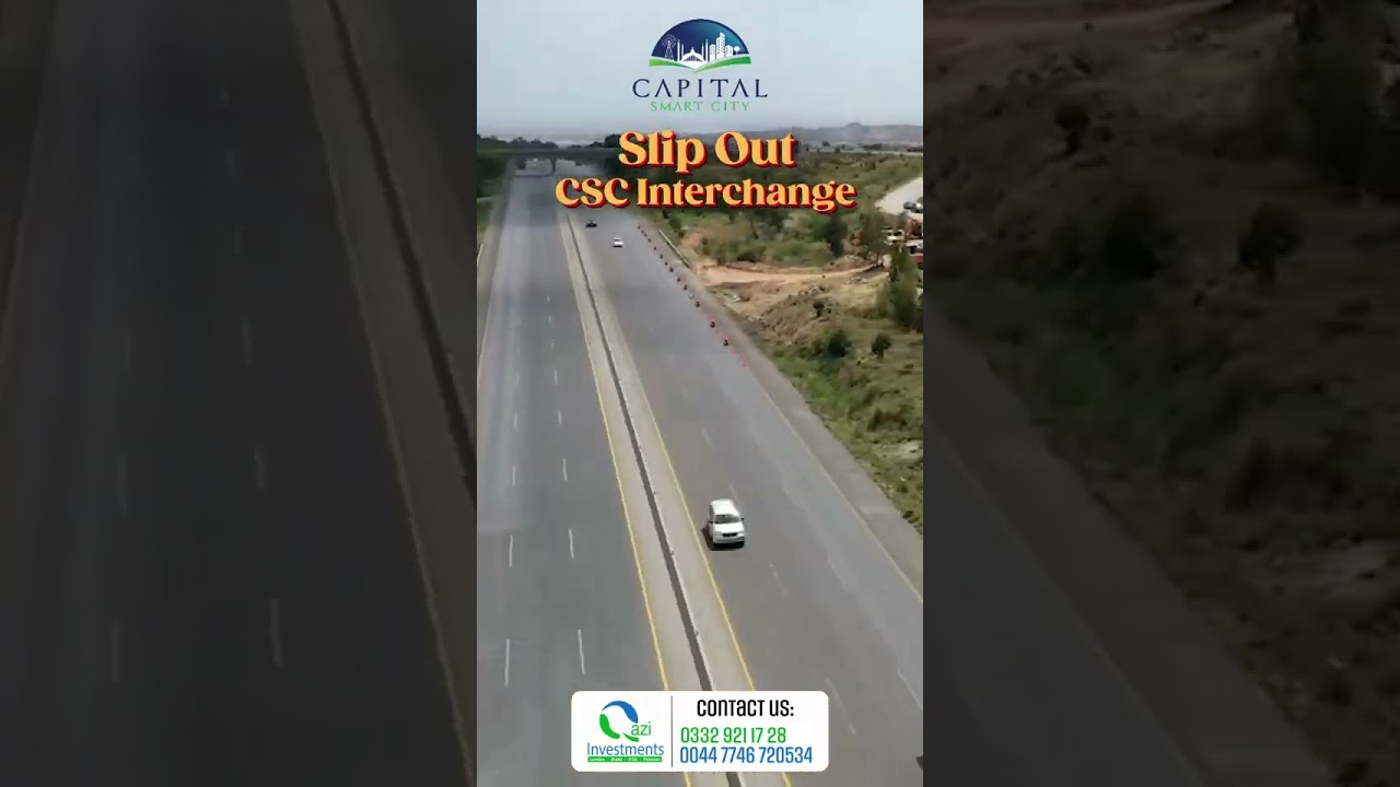 Capital Smart City | Slip-In & Slip-Out Interchange | Qazi Investments 