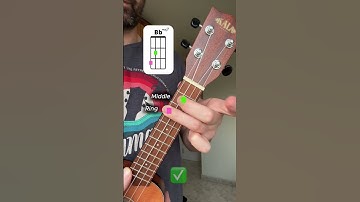 Turn the HARDEST Chord Into Pure Magic ✨🔥 (Bbmaj7 Upgrade!) #ukulele #tutorial