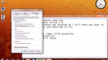 How to fix Counter Strike 1.6 problem in Windows 7