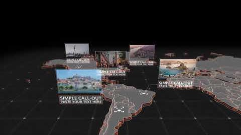 World Map Kit( After Effects Project Files - Backgrounds)