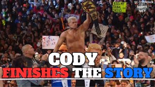 Cody Rhodes Finishes The Story - Notsam Wrestling Emergency Podcast