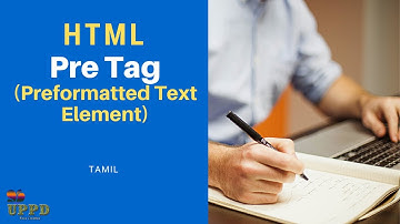 Pre tag(Preformatted Text Element) - html tutorial in Tamil