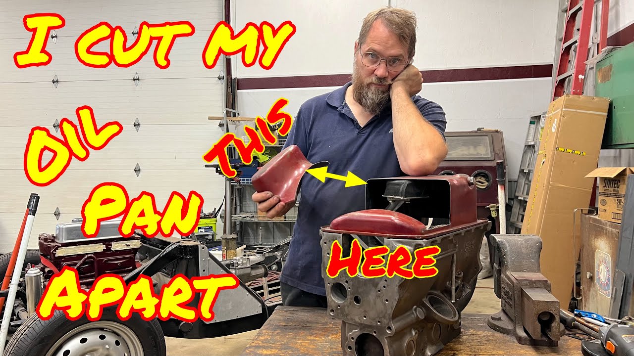 Just baffling … MGB oil pan modification. Part 1 YouTube