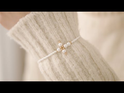 진주 십자가 팔찌 만들기 쉬움 주의 <strong>비즈</strong> <strong>공예</strong>  𝑳𝒖𝒙𝒖𝒓𝒊𝒐𝒖𝒔 𝑭𝒆𝒆𝒍𝒊𝒏𝒈 Makimg Pearl Cross Bracelets