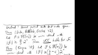 David Ellis (University of Bristol): A remark on the transitive case of the union-closed conjecture
