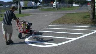 Trueline Striping Machine, T-2000, Line Painting, Parking Lot Striping Equipment, Paint Striper