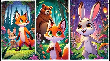 Learn An English Kids Story "Forest Friends: The Power of Teamwork!" #Kidscartoon #funny #kidsvideo