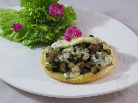 recette-de-galette-feuilletée-de-légumes-d'été,-copeaux-de-fourme-d'ambert