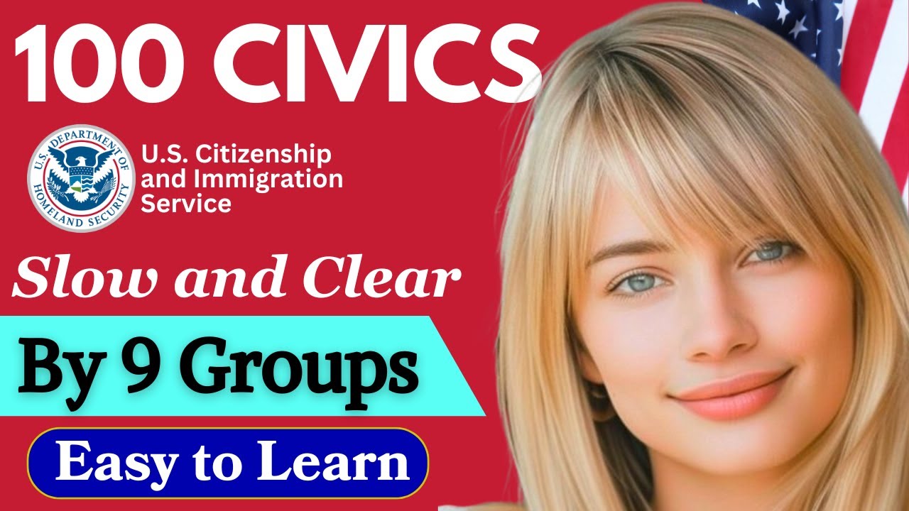 100 CIVICS QUESTIONS 2024 BY 9 GROUPS and FULL ANSWERS for US ...