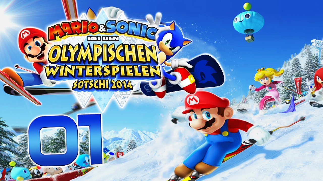 Let's Play Mario & Sonic bei den Olympischen Winterspielen 2014 Part 1 Ski Alpin Abfahrt