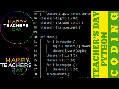 Happy Teacher's Day||Happy Teacher's Day coding in Python||#mspoint #bcastudents #pythonprogramming