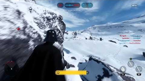 STAR WARS Battlefront Beta : Darth Vader gameplay