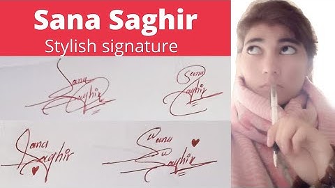 sana Saghir name signature#graceful signature style#name signature with arooj
