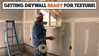 Getting The Drywall Ready For Texture And Paint... Shop Build