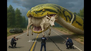 Giant Python Attacks Innocent Cow — A Heart-Stopping Rescue Story.