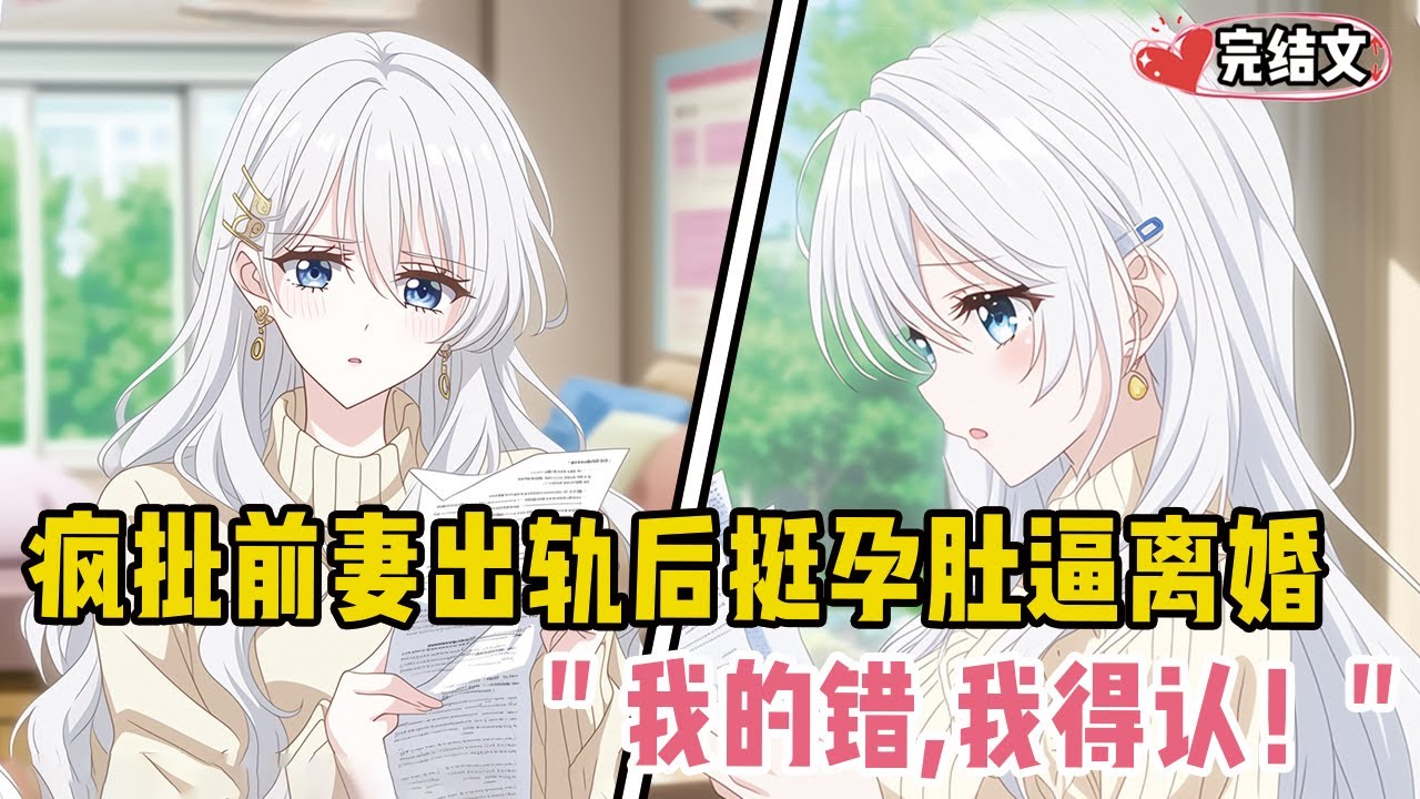 疯批前妻出轨后挺孕肚逼我离婚！她递上协议：“我的错，我得认！” #小说 #推文 #甜文 #恋爱 #穿越 #小說推薦 #漫畫解說 #全文已完結