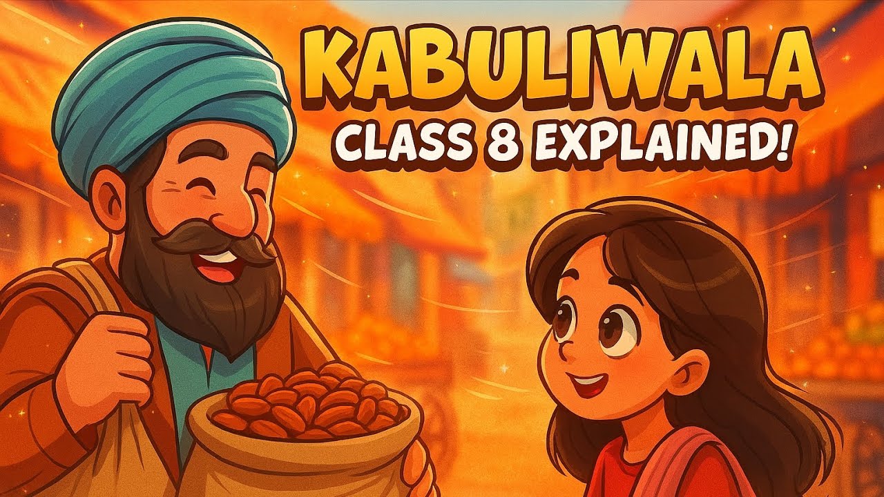 The Kabuliwalah Class 8th Chapter 2 | Easy Animation Story | UP Board 