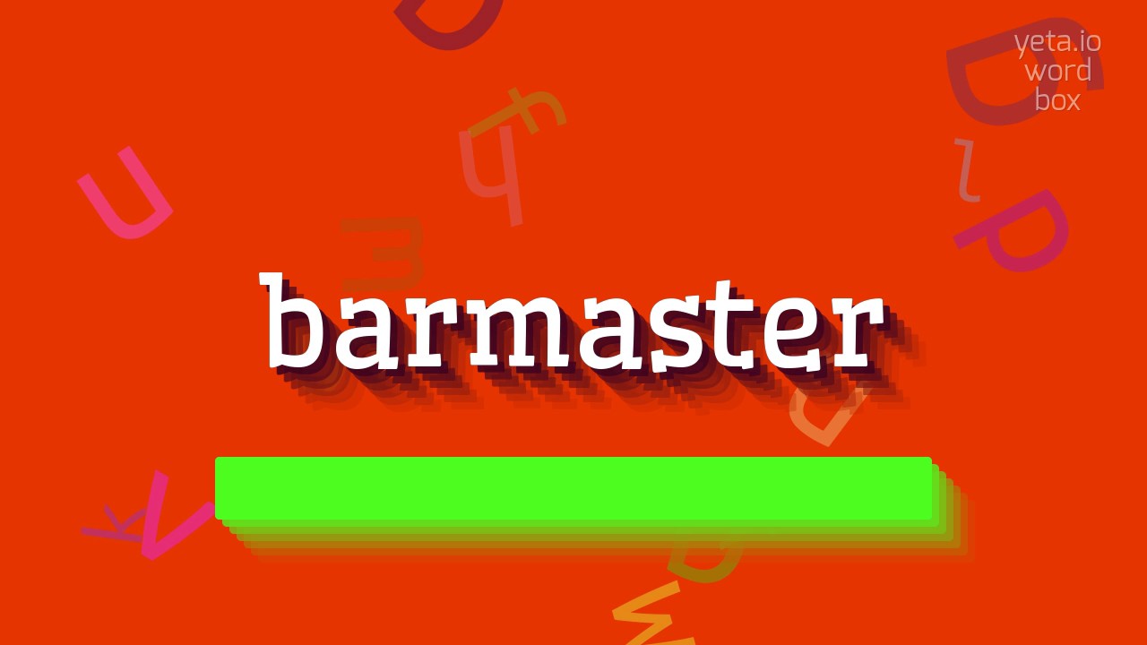 БАРМАСТЕР - КАК ПРОИЗНОШАЕТСЯ? (BARMASTER - HOW TO PRONOUNCE IT?)