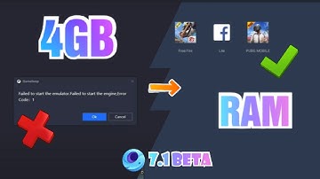 Gameloop error code 1 fixed. (100% Worked) 4GB RAM Gameloop 7.1 beta