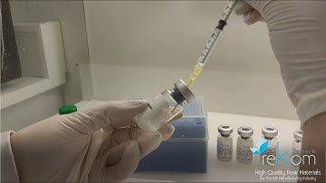 Reconsitution of lyophizated vials