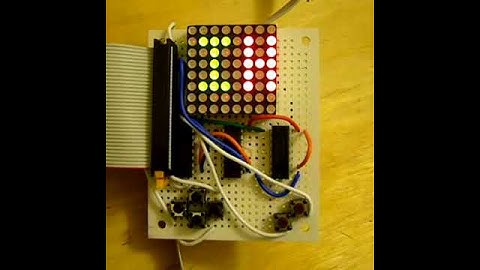 Text on an AVR w/ LED Matrix
