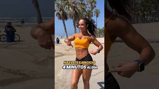 HAZ ESTE EJERCICIO 4 MINUTOS AL DIA Y ELIMINA GRASA DEL VIENTRE   #fitness  #shorts