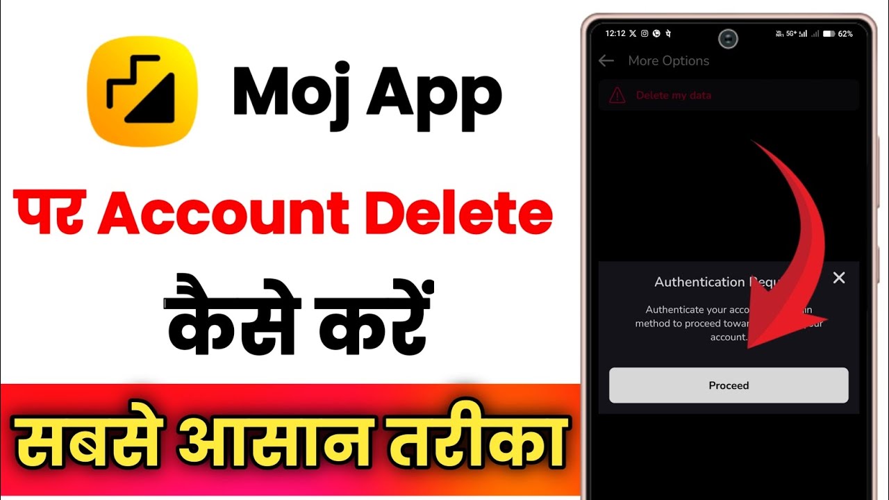 Moj App Ka Account Delete Kaise Kare !! How To Delete Account On Moj App