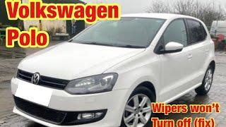 Volkswagen Polo wipers won’t turn off (fix)