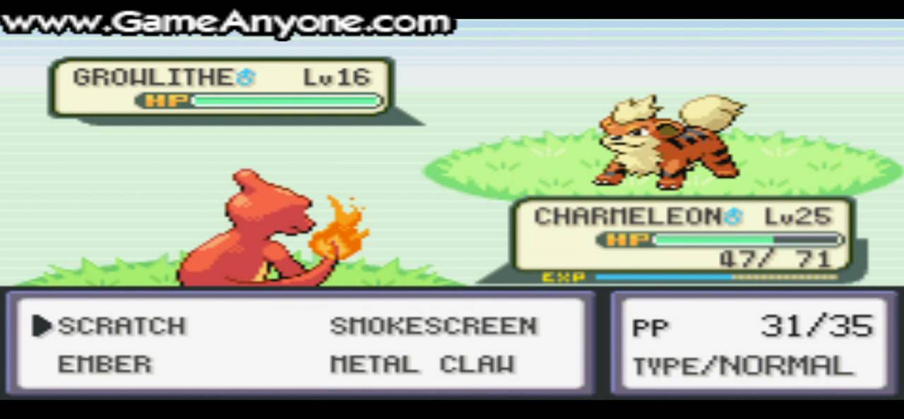 Pokemon Fire walkthrough part 27: caught a Growlithe! -