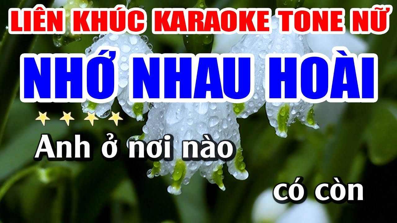 Liên Khúc Karaoke Nhớ Nhau Hoài Nhạc Sống Khánh My | Tone Nữ Dễ Hát Nhất