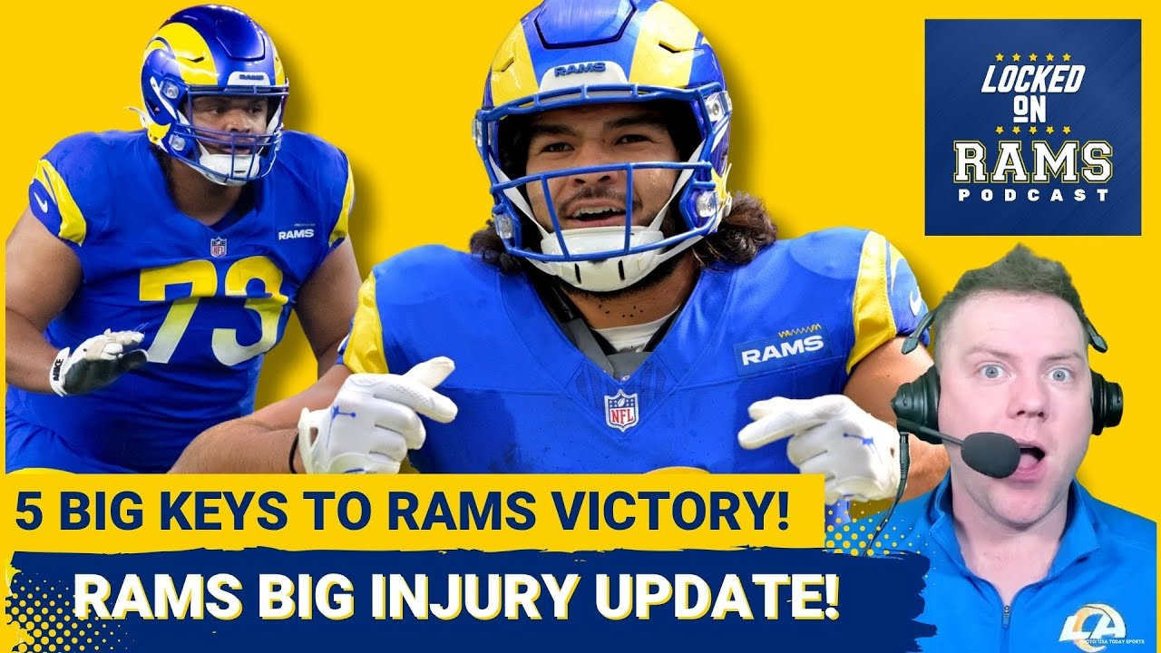 BIG INJURY UPDATE: Rams Getting KEY Starter Back, Lamar Jackson Update, 5 Keys to Rams Win & More