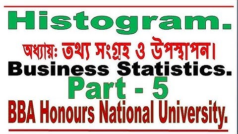 Histogram Bangla Tutorial 3 ,Data Collection and Presentation, Business Statistics for BBA.