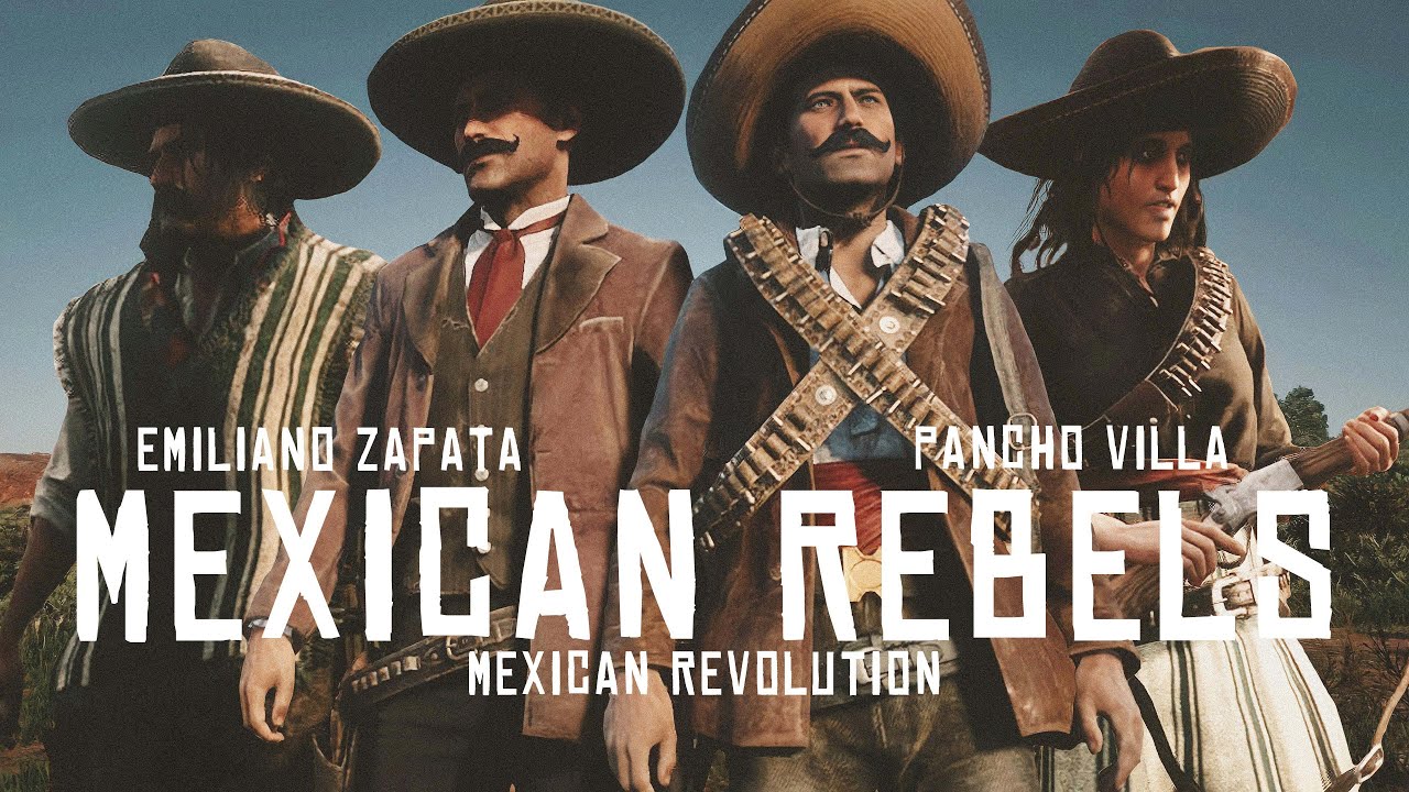 Red Dead Redemption 2 Online: MEXICAN REBELS, PANCHO VILLA & EMILIANO  ZAPATA Outfits Tutorial - YouTube