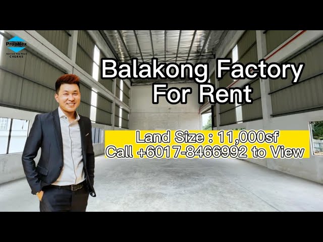 Balakong Factory, Taming Jaya Industry Park, 3 Storey Factory For Rent class=