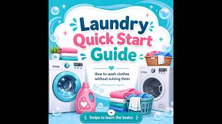 Laundry 101 - The basics of washing your clothes at home, - why you like that - life lessons