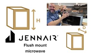 Flush mount JennAir - The microwave that fits into your life. Model: JMHF930RSS