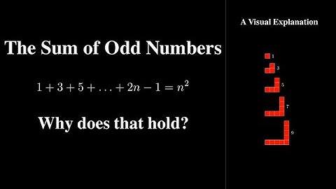 But Why The Sum of Odd Numbers is Always a Perfect Square?