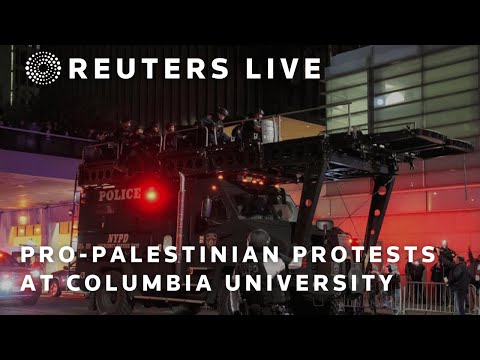 LIVE: Pro-Palestinian protests at Columbia University in New York | REUTERS