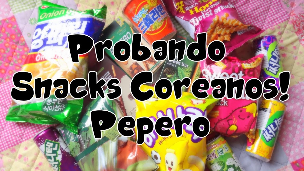 Probando Snacks Coreanos Pepero (del Barrio Chino) YouTube