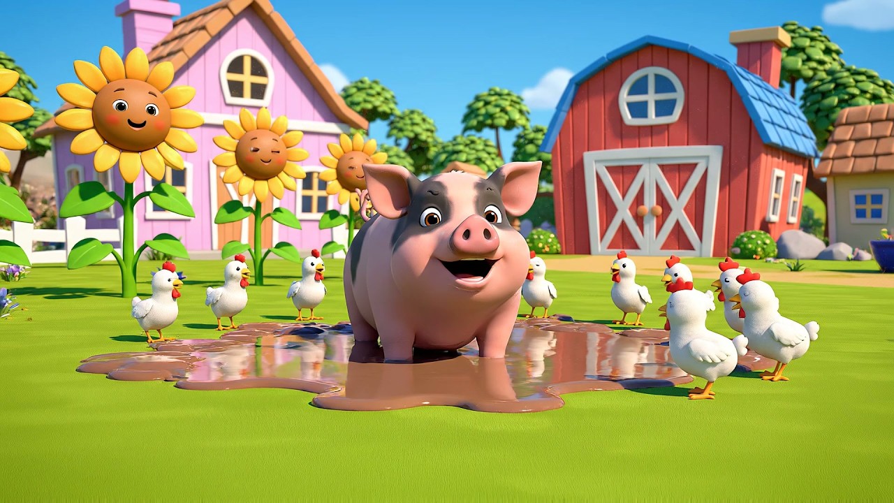 Happy Pig Snuffles Oink Oink Oink | Fun Farm Animal Songs for Kids