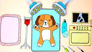 paper story: dog surgery- save the cute pregnant dog and her puppies. #DIY #game #howto #game #art screenshot 5
